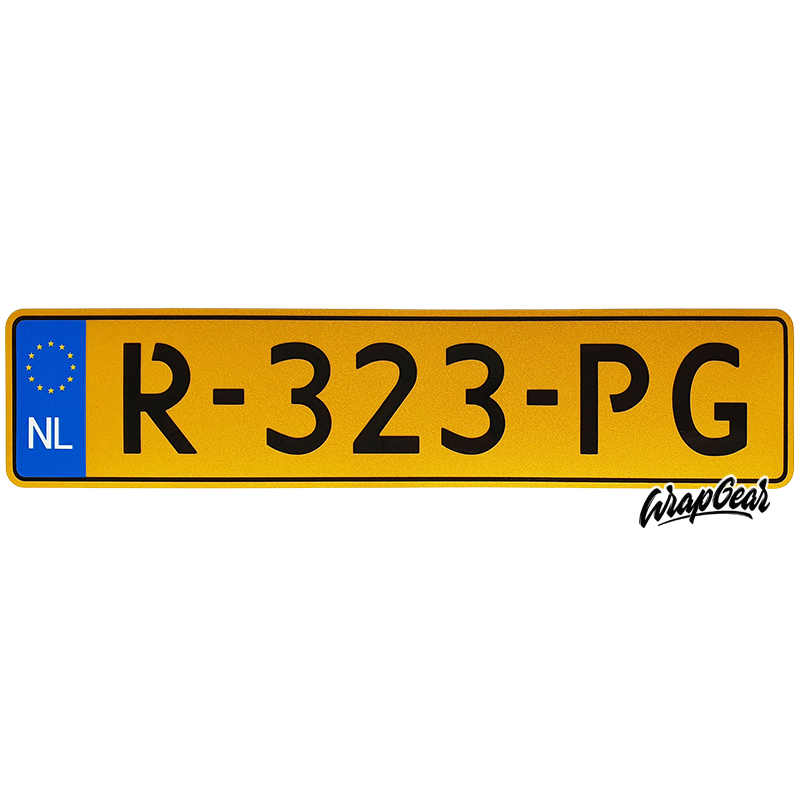 Kenteken sticker Nederland WrapGear Kenteken sticker Nederland WrapGear