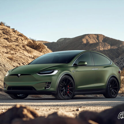 CAR 2 CYS Dark satin Military Green TPU-SM162 WrapGear