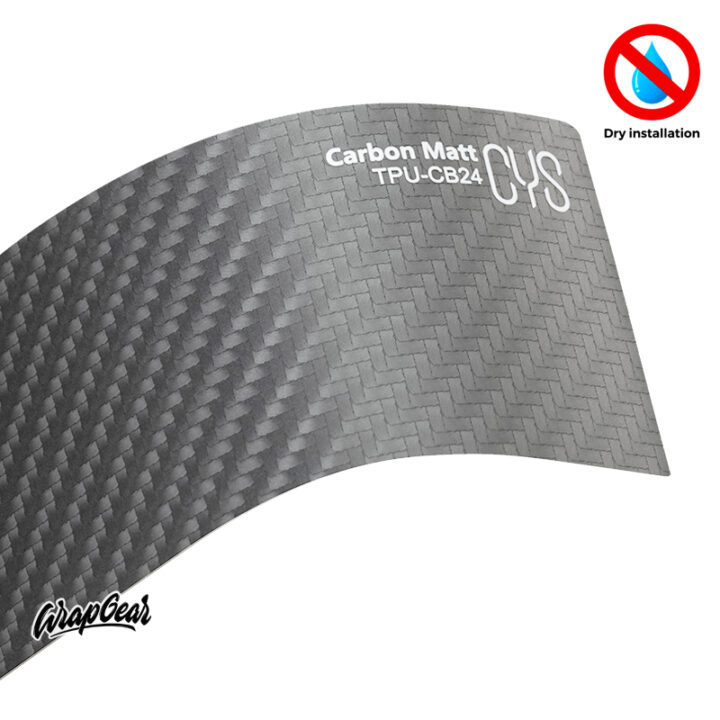 CYS Carbon Matt TPU-CB24 WrapGear