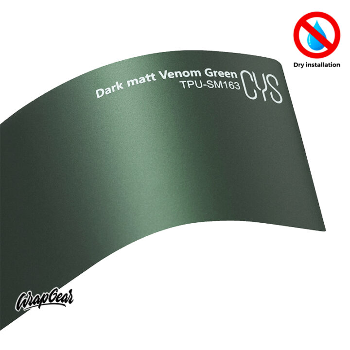 CYS Dark Matt Venom Green TPU-SM163 WrapGear