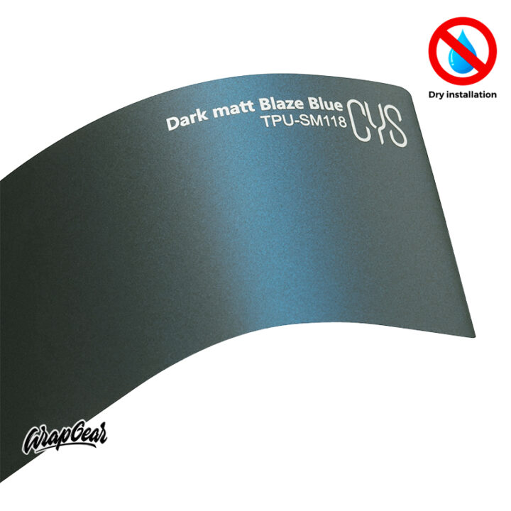CYS Dark matt Blaze Blue TPU-SM118 WrapGear