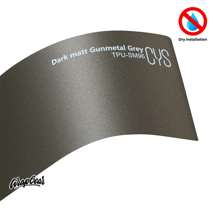 CYS Dark matt Gunmetal Grey TPU-SM96 WrapGear