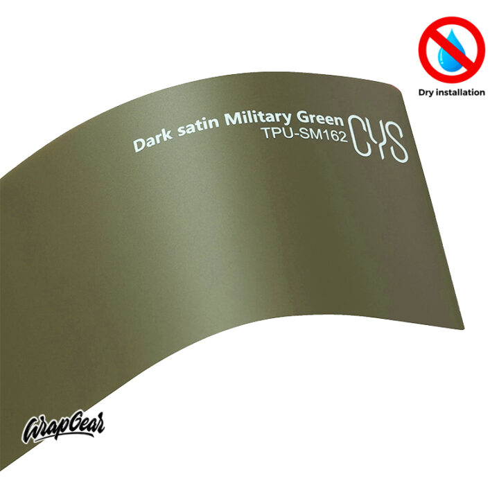 CYS Dark satin Military Green TPU-SM162 WrapGear