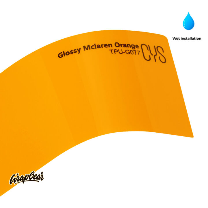 CYS Glossy Mclaren Orange TPU-G077 WrapGear