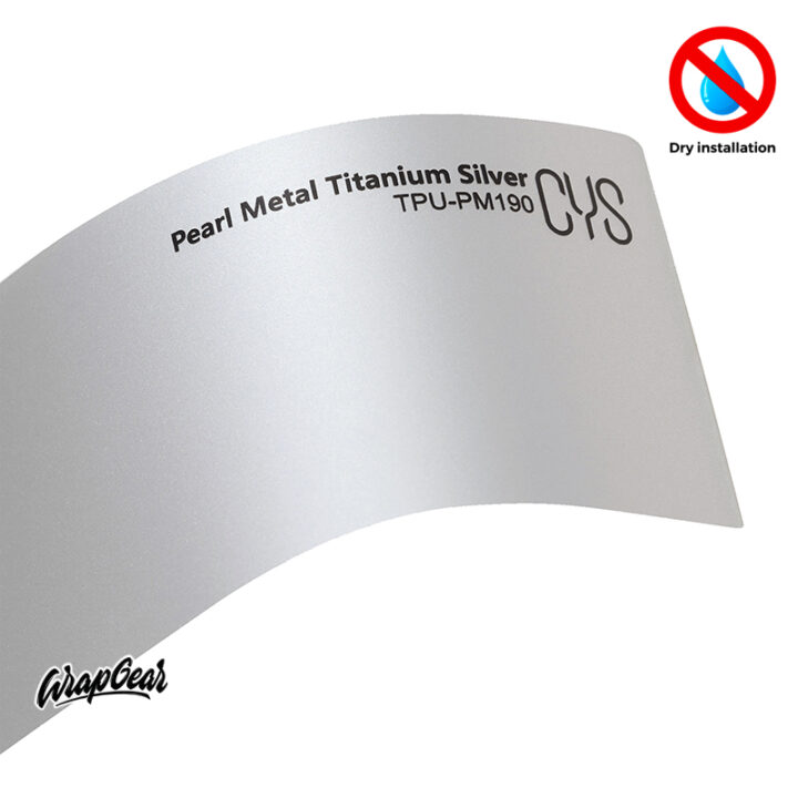 CYS Pearl Metal Titanium Silver TPU-PM190 WrapGear