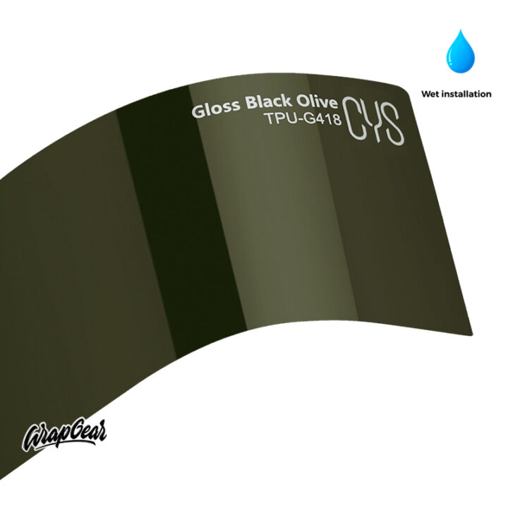 SYS Gloss Black Olive TPU-G418 WrapGear